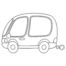 pagina da colorare: Colorare un minibus per bambini
