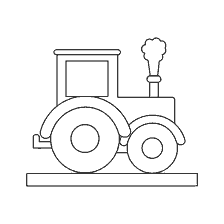 pagina da colorare: Trattore di pittura