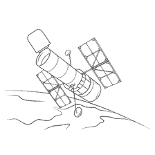 coloriage: Coloration de la station orbitale spatiale