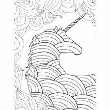 kolorowanka: Kolorowanki anty- stres z jednorożcem