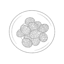 coloriage: Peinture d'&oelig;ufs de P&acirc;ques dans un style g&eacute;om&eacute;trique