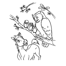 coloring page: Coloring with friends of Spirit from the cartoon Lord of the Prairie
