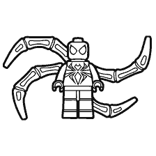 kleurplaat: Lego Superhelden: Spider-Man met Vleugels