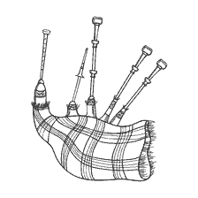 boyama sayfası: M&uuml;zik aletleri ile &ccedil;antalar