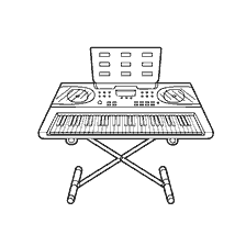 boyama sayfası: Siyah ve beyaz renk sentezleyici