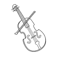 boyama sayfası: Violin resim