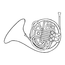 boyama sayfası: Horn'un renklenmesi