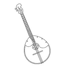 boyama sayfası: Renklendirme i&ccedil;in Domra resim