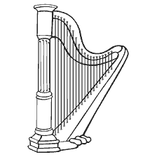 boyama sayfası: Arp'ın m&uuml;zikal enstr&uuml;manının renkli fotoğrafı