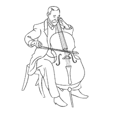 boyama sayfası: Bir h&uuml;creci h&uuml;creo oynuyor