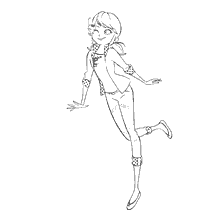 pagina da colorare: Marinette in Lady Bug e Super Cat