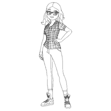 pagina da colorare: Ala Cesar da Racconti di Ladybug & Cat Noir