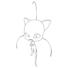 pagina da colorare: Il disegno di Plagg da Lady Bug e Super Cat