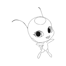 pagina da colorare: Kwami Tikki in libro colorante