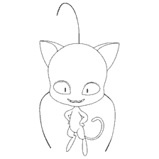 pagina da colorare: Colorare Kwami Plagg da Lady Bug e Super Cat