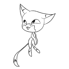 pagina da colorare: Colorazione da Kwami-Fox Trickx da Lady Bug e Super Cat