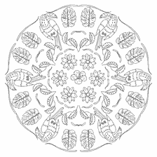 kolorowanka: Kolorowanki z Mandala i ptaków