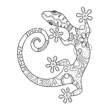 kleurplaat: Hagediskleur voor anti-stress