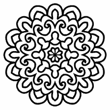 kolorowanka: Mandala wzór do kolorowania