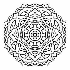 kolorowanka: Mandala do malowania ze szczegółowym wzorem
