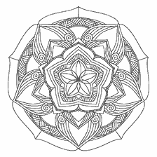 kolorowanka: Kolorowanki mandala kwiat dla kreatywności