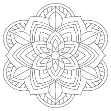 kolorowanka: Kolorowanki mandala kwiat dla kreatywności