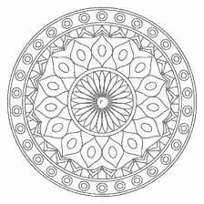 kolorowanka: Kolorowanki kwiaty mandala w czarno-białej wydajności