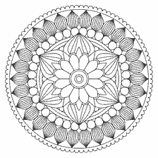 kolorowanka: Kolorowanki mandala kwiat dla kreatywności