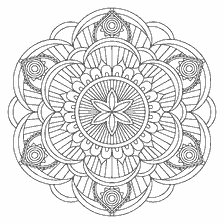 kolorowanka: Kolorowanki mandala kwiat dla kreatywności