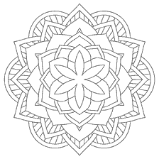kolorowanka: Kolorowanki Kwiat Mandala