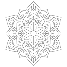 kolorowanka: Kolorowanka kwiat Mandala dla kreatywności