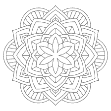 kolorowanka: Kolorowanka mandala kwiat