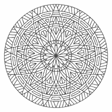 kolorowanka: Kolorowanie mandala geometrycznej