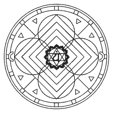 kolorowanka: Kolorowanki Mandala z Anahata Chakra