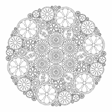 kleurplaat: Kleurplaten voor volwassenen anti-stress met een bloemenmandala