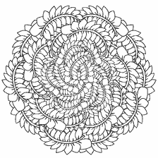 kleurplaat: Anti-stress kleuren boek voor volwassenen - Mandala bloemen