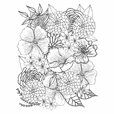 kleurplaat: Kleurplaten voor volwassenen anti-stress met bloemen