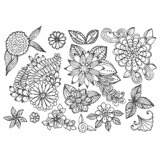 kleurplaat: Kleurplaten voor volwassenen met bloemen