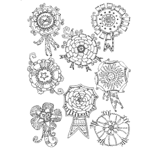 kleurplaat: Kleurplaten voor volwassenen met bloemenpatronen