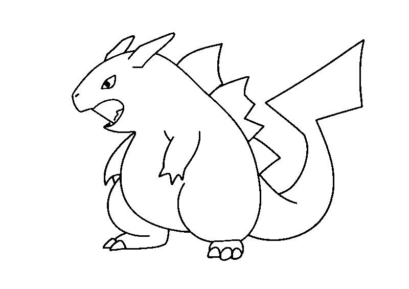 Gigantamax Pikachu Kleurplaat kleurplaat