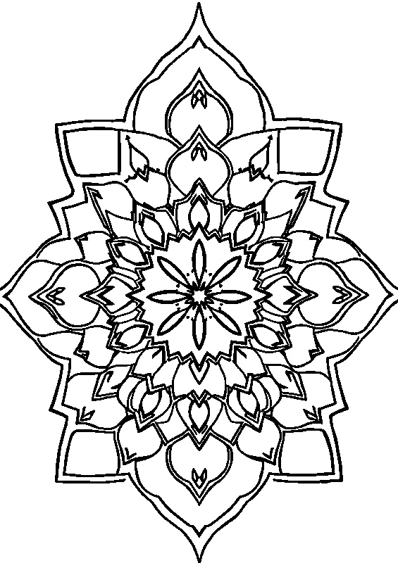 Islamisches geometrisches arabeskenmuster Malvorlage
