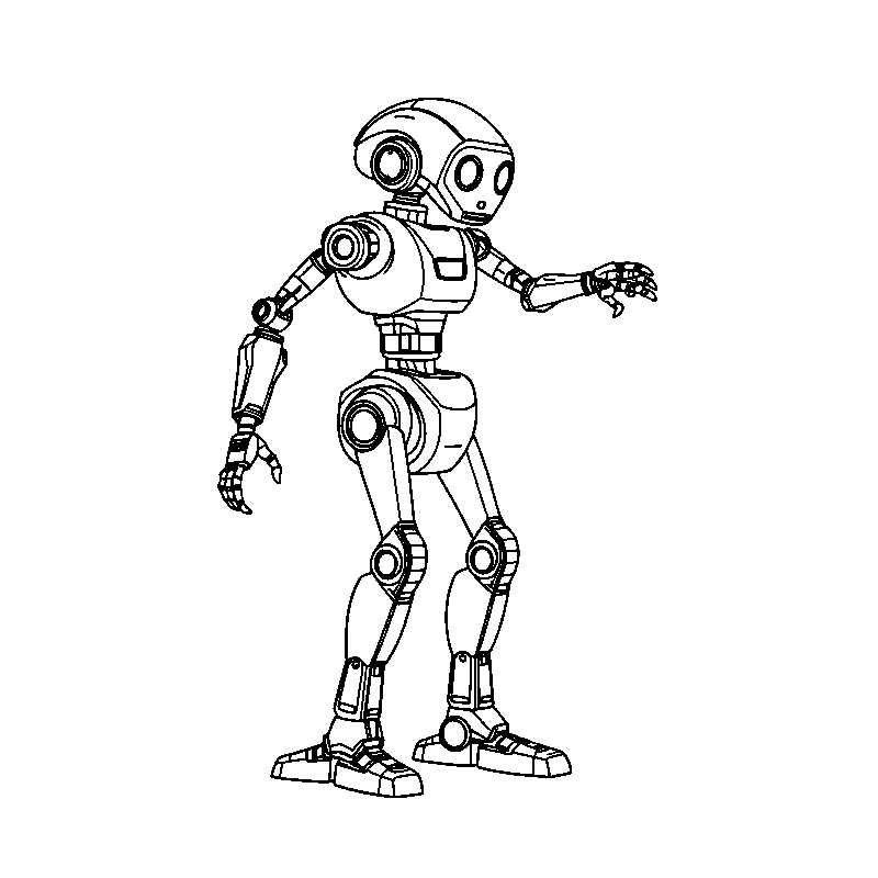 Atlas der roboter Malvorlage